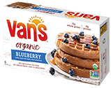 Van's Foods Organic Waffles Blueberry